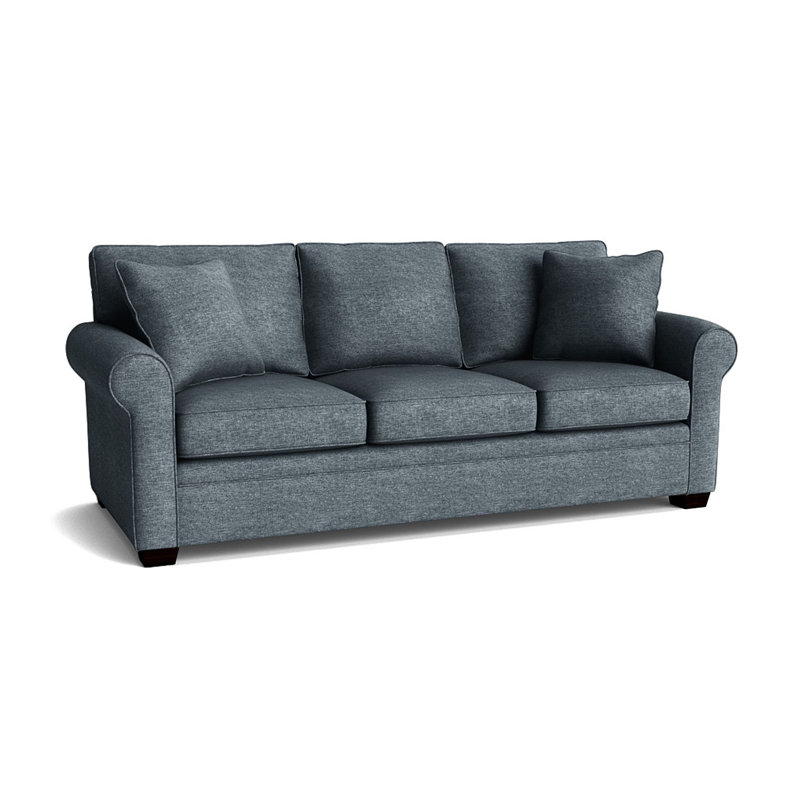 Quaker Upholstered 84'' Sofa, Espresso, Jango Copen