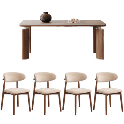 Ensemble de table de salle à manger Durable Rock Slab