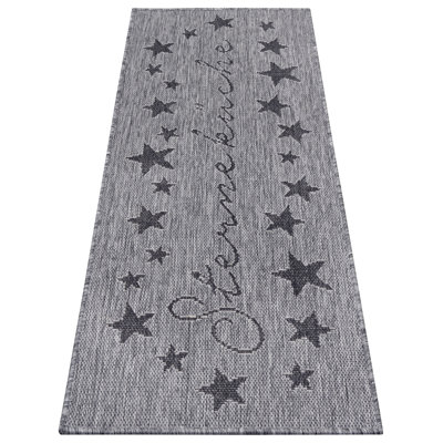 Machine Woven Grey Indoor Rug