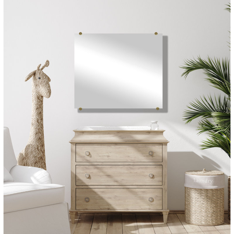 Miroir d'appoint mural Cheston, 27 po x 27 po