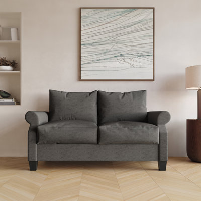 Mayner Fabric Reception Loveseat