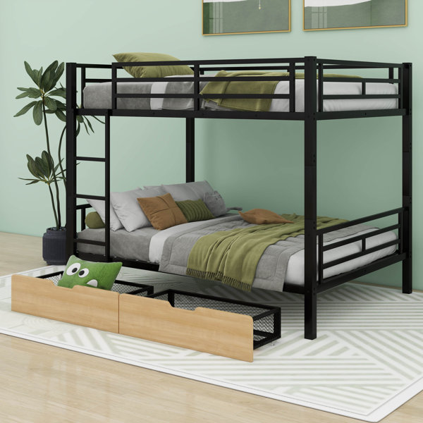 Isabelle & Max™ Aaja Full 2 Drawer Metal Bunk Bed - Wayfair Canada