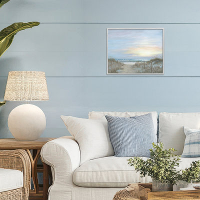 Serenity Path Sunset Framed Giclee, design by Georgia Janisse