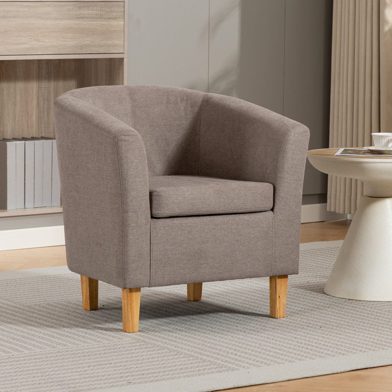 Upholstered Armchair, Brown