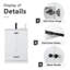 Meuble-lavabo simple autoportant 24 po blanc avec lavabo en céramique intégré et fermeture en douceur 