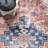Eliza SpinClean Machine Washable Traditional Medallion Area Rug-1413612588