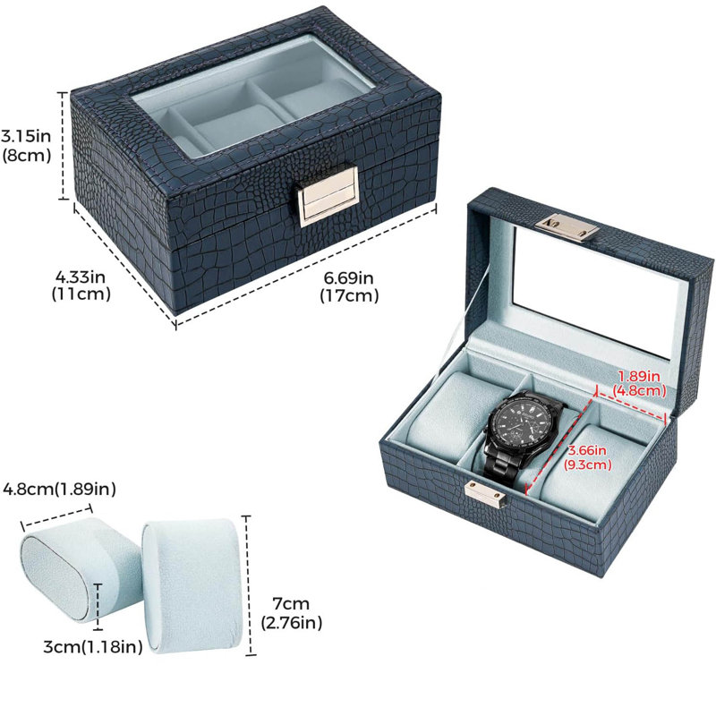 Watch Box +, Cobalt Blue