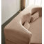 Canapé-lit moderne avec 2 coussins, canapé-lit convertible en velours côtelé rembourré de mousse, matelas pliant de 15 po pour le salon, lit d'invité, aucun assemblage requis-536043044