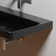 WS Bath Collections Luxury 18.1'' Matte Black Ceramic Rectangular Bathroom Sink with Overflow