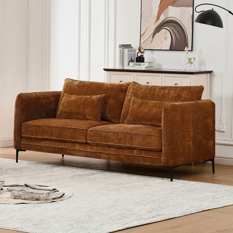 Canapé Beatrice, 1 Sofa, Caramel