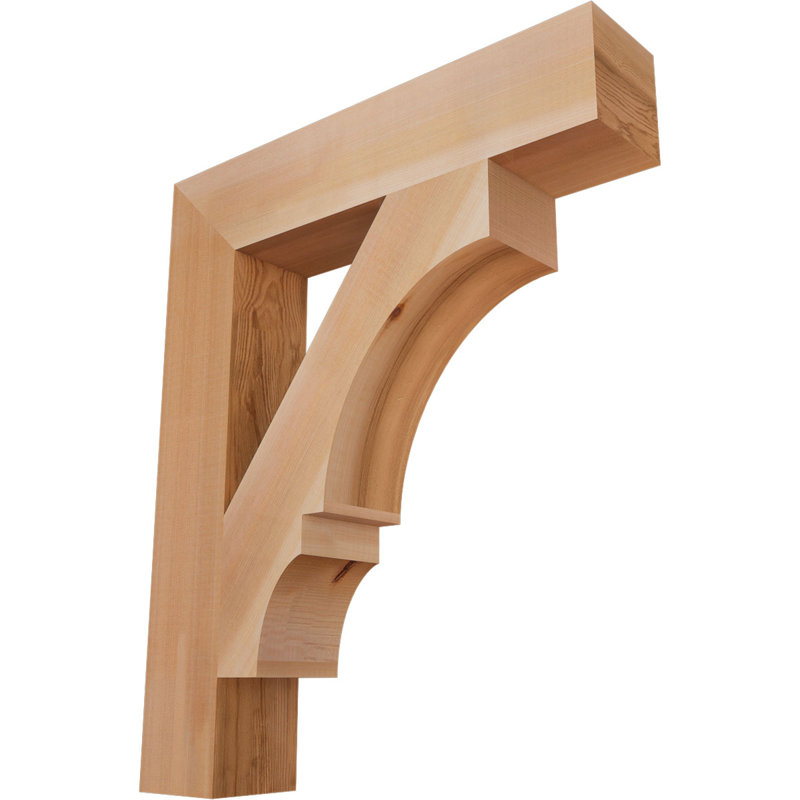 Support de bloc Balboa, L 3 1/2 po x P 20 po x H 24 po, Cèdre rouge de l'Ouest lisse