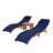 Rashara 74.8" Long Reclining Chaise Lounge Set with Cushions and Table-66112095