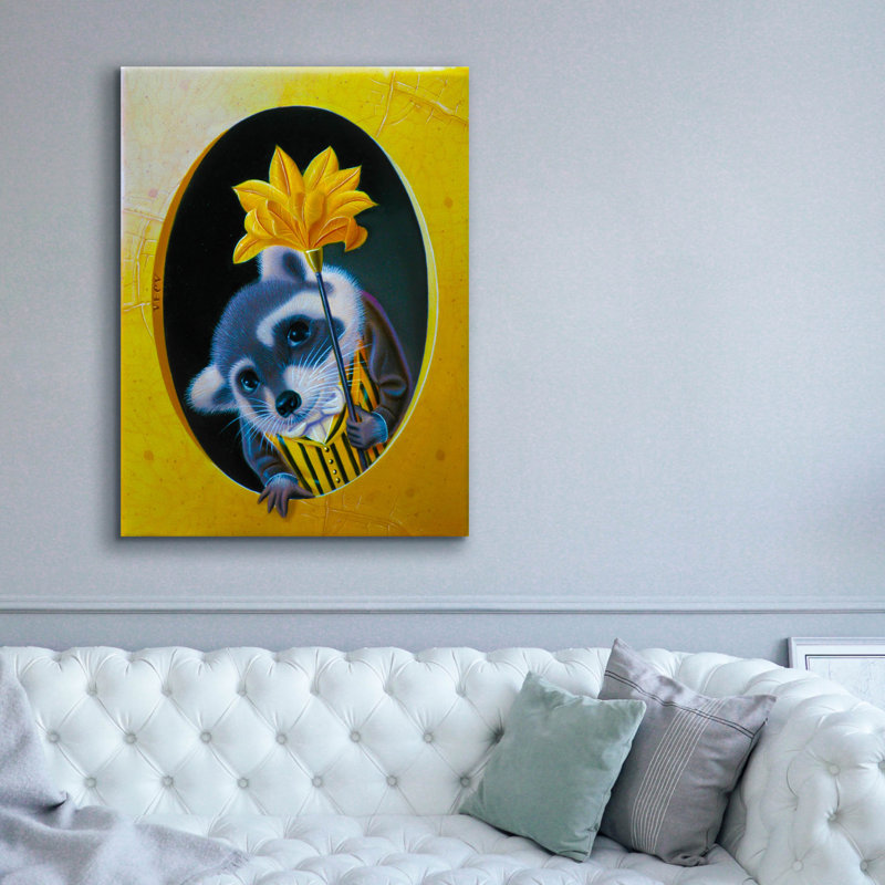 «Butler» par Valery Vecu Quitard, art mural sur toile, H 54 po x l 40 po x P 1,5 po