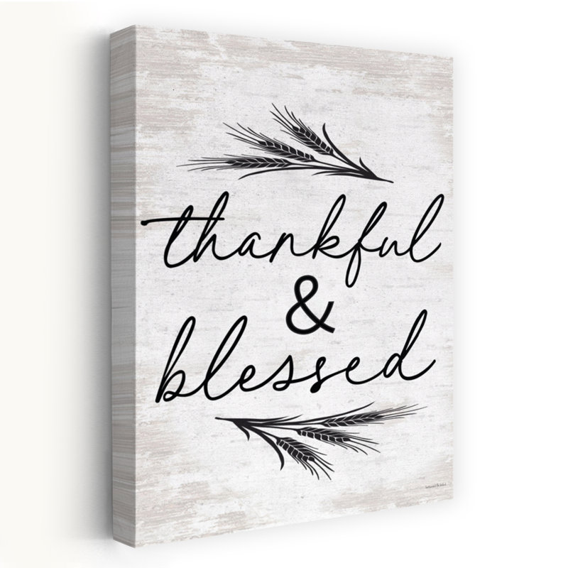 «Thankful Blessed», art contemporain abstrait, H 60 po x l 40 po