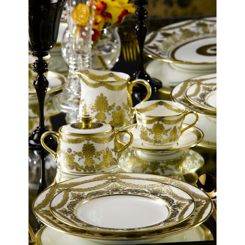 Handmade Bone China Saucer, Pearl