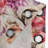 Dakota Fields Floral Grommet Curtain Retro Flowers Wild Botany 50" x 54" Peach Fuchsia and Dark Coral-1147574874