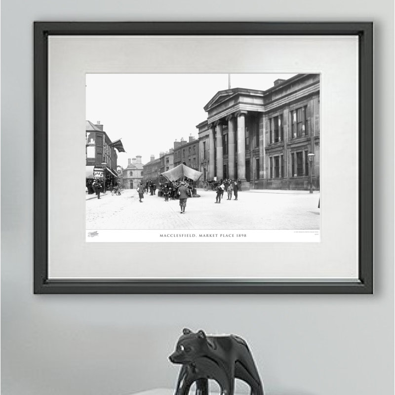 Macclesfield, Market Place 1898 - Single Picture Frame Print, 45cm H x 60cm W x 2.3cm D
