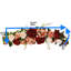 32" Burgundy Peony Rose Hydrangea Swag
