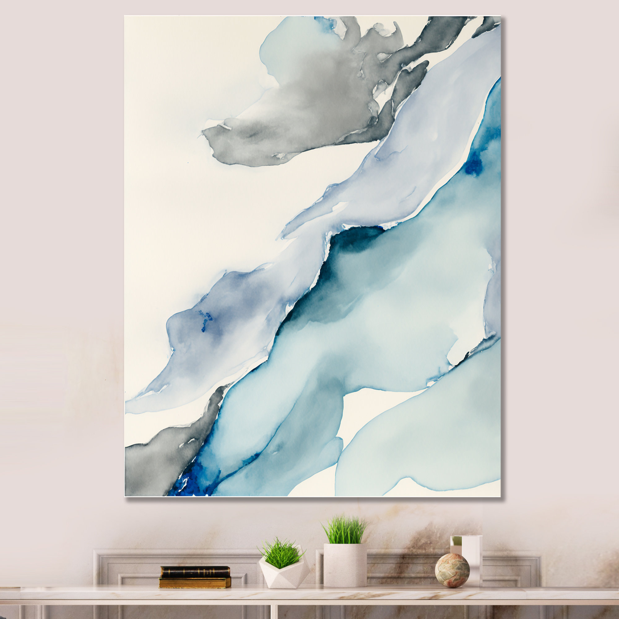 Ivy Bronx Sapphire Blue Nebula VIII On Metal Print | Wayfair