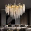 Eckhardt Modern Chandelier Crystal Light, Luxury Crystal Pendant Light, Dimmable Round Crystal Pendant（silver 80cm）-1951694652-1951694653