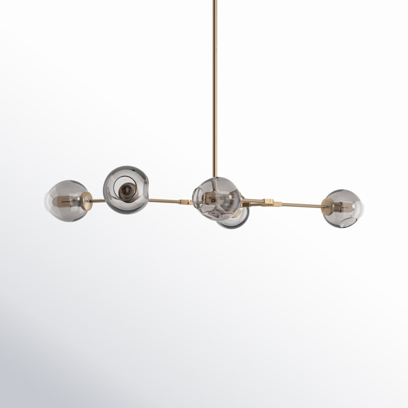 Dumont 5 Light Metal Dimmable Sputnik Chandelier