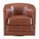 Euben Faux Leather Swivel Barrel Chair
