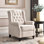 Fauteuil inclinable classique à dossier poussé de 29,5 po de large avec dossier et rivets