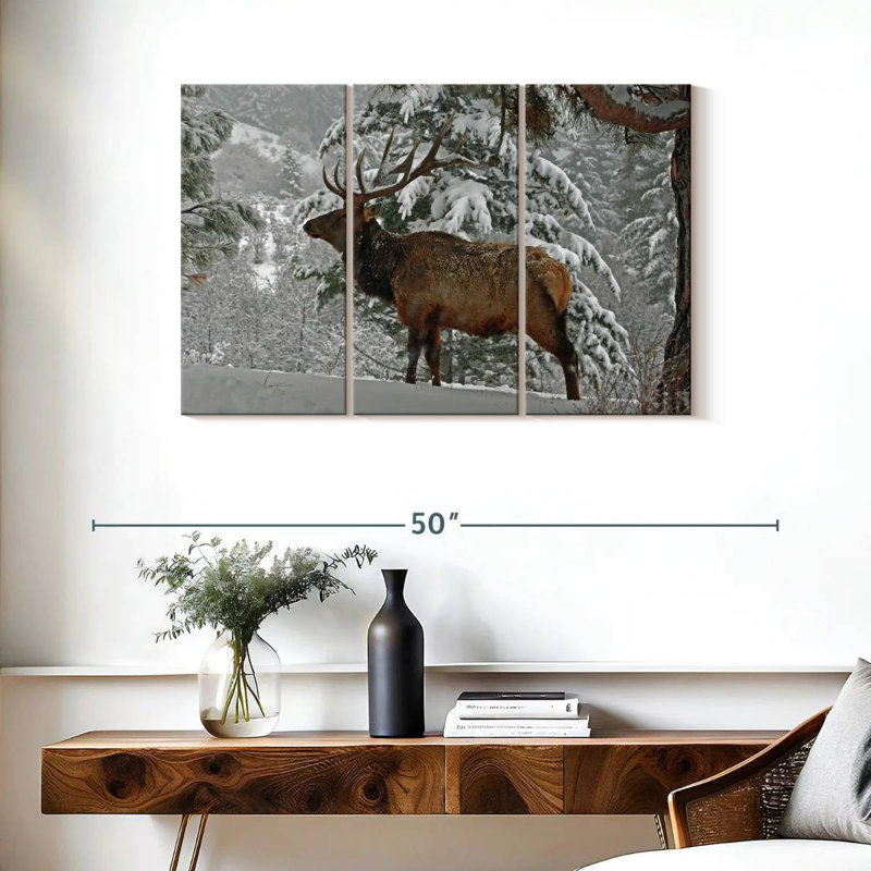 Brampt Washington Winter Elk, 24" H x 38" W
