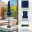 Parasol de jardin simple de 7,5 pi avec 6 boutons inclinables / inclinables pour jardin, terrasse, jardin, piscine, 7,5 pi-197966445