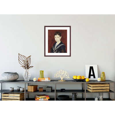 Fernand Halphen as a Boy by Pierre-Auguste Renoir -Framed Giclee Print