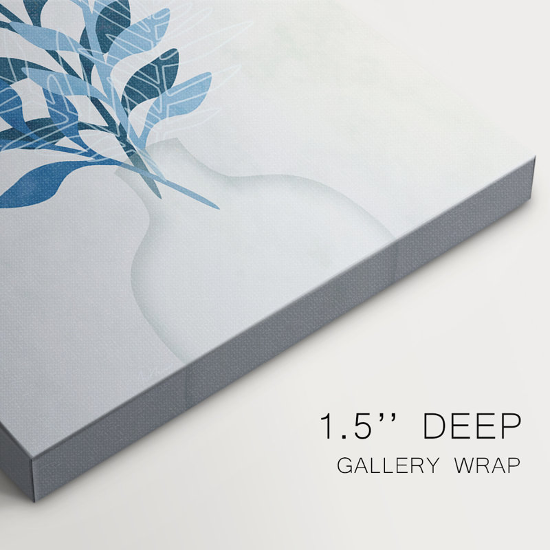 Monochrome Foliage II -Gallery Wrapped Cavas, 36" H x 24" W