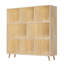 Armoire de rangement en bois de pin à 8 compartiments