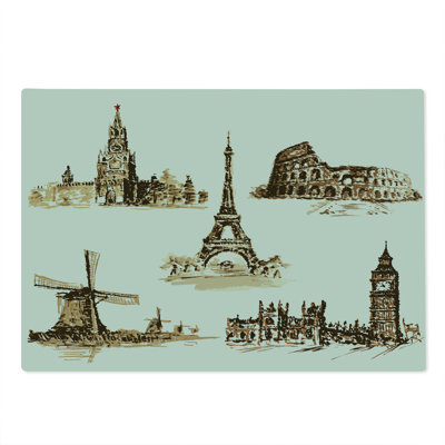 East Urban Home Glass Christam Cutting Board