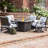 Roam 5 Piece Handwoven Rattan Outdoor Propane Gas Fire Table Set With Cushions-1126405420-1143535231