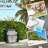 Patio Sun Chair, 4 Adjustable Angles, Cream White, Face & Arm Holes, Pillow , Foldable For Relaxing White Reclining Lounge Chair Poolside, Positions,