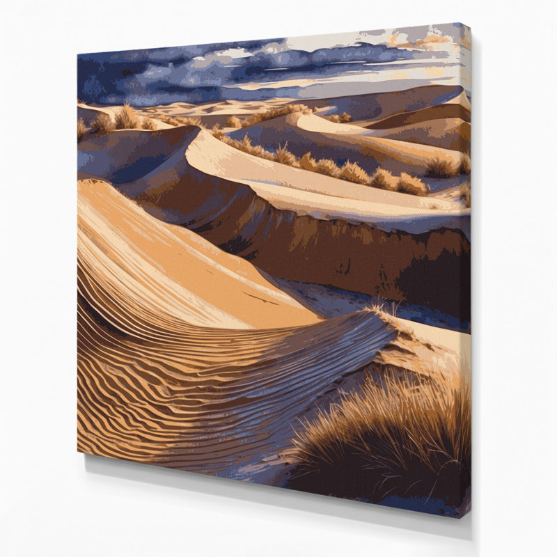 Art mural sur toile noir Southwestern, H 16 po x l 16 po