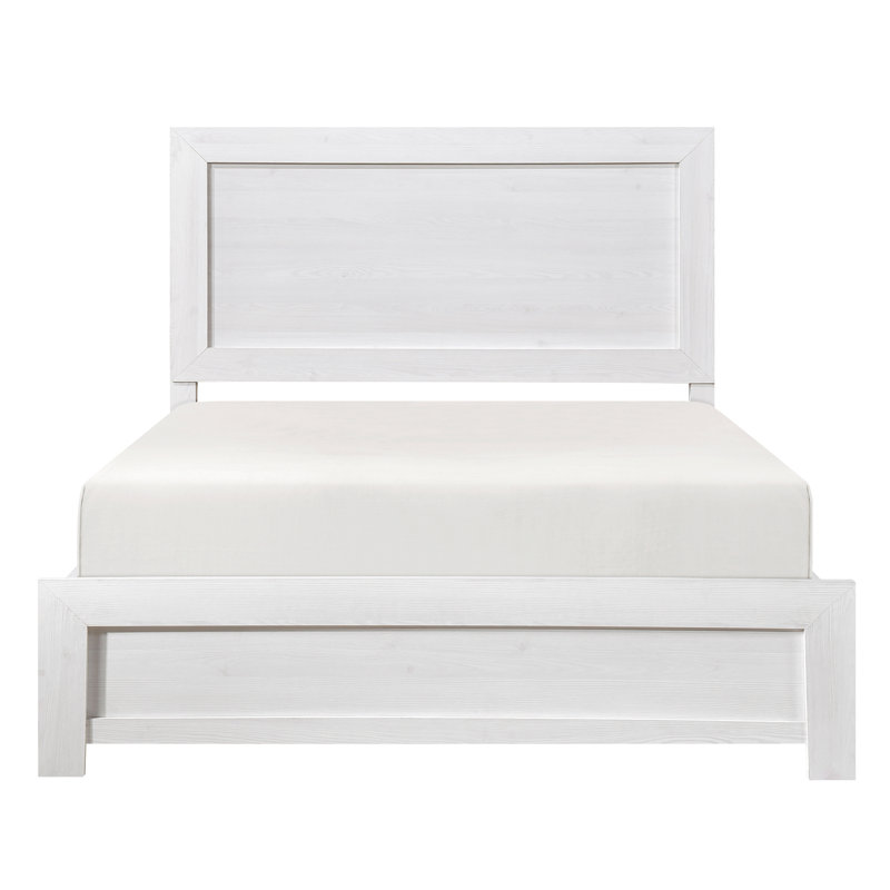 Wood Panel Bed, Full, White