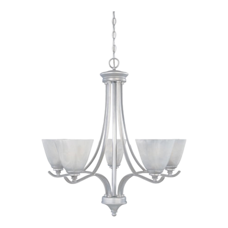 Lustre classique/traditionnel ombré 5 lumières Holm, Étain
