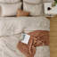 Ensembles d'édredon pour lit double - Ensemble de literie pour lit double 7 pièces, ensemble de lit beige avec édredon, draps, taies d'oreiller et taies décoratives Pintuck