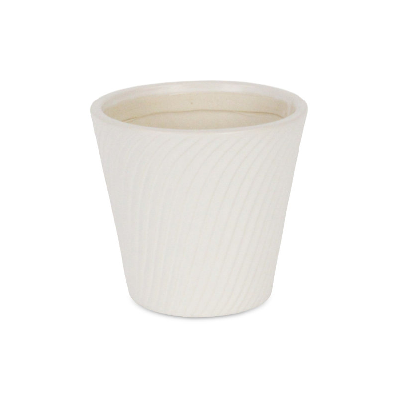 Currula Handmade Ceramic Pot Planter, 5" x 5.25" x 5.25"