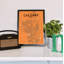 « calgary »-impression d’art graphique sans cadre sur papier-31734194
