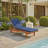 Jivera 25.2" W Solid Wood Reclining Chaise Lounge with Cushion-76364083