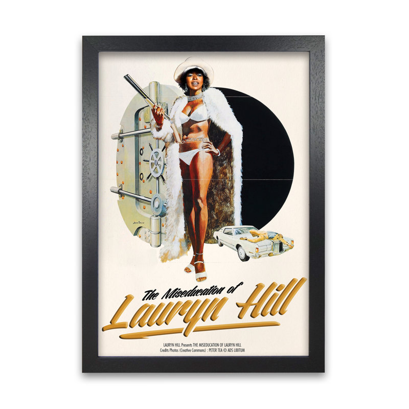 The Miseducation Of Lauryn Hill by David Redon - Print, Black Grain, 59.4 cm H x 42 cm W x 5 cm D
