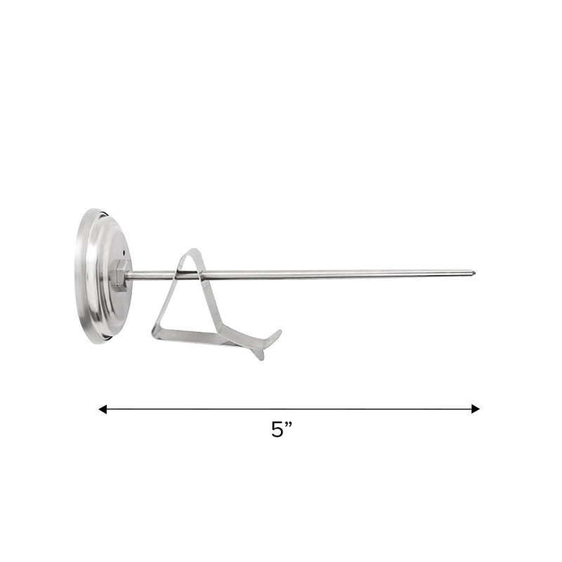 5-Inch Stainless Steel Analog Deep Fry Thermometer with Clip