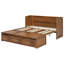 Queen Solid Wood Murphy Bed with Built-In USB Charging Station and Geometrical Decoration Panel-971686098