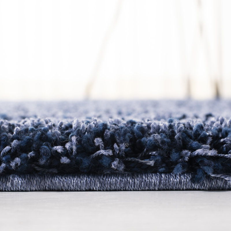 Assar Area Rug, Round 4', Navy