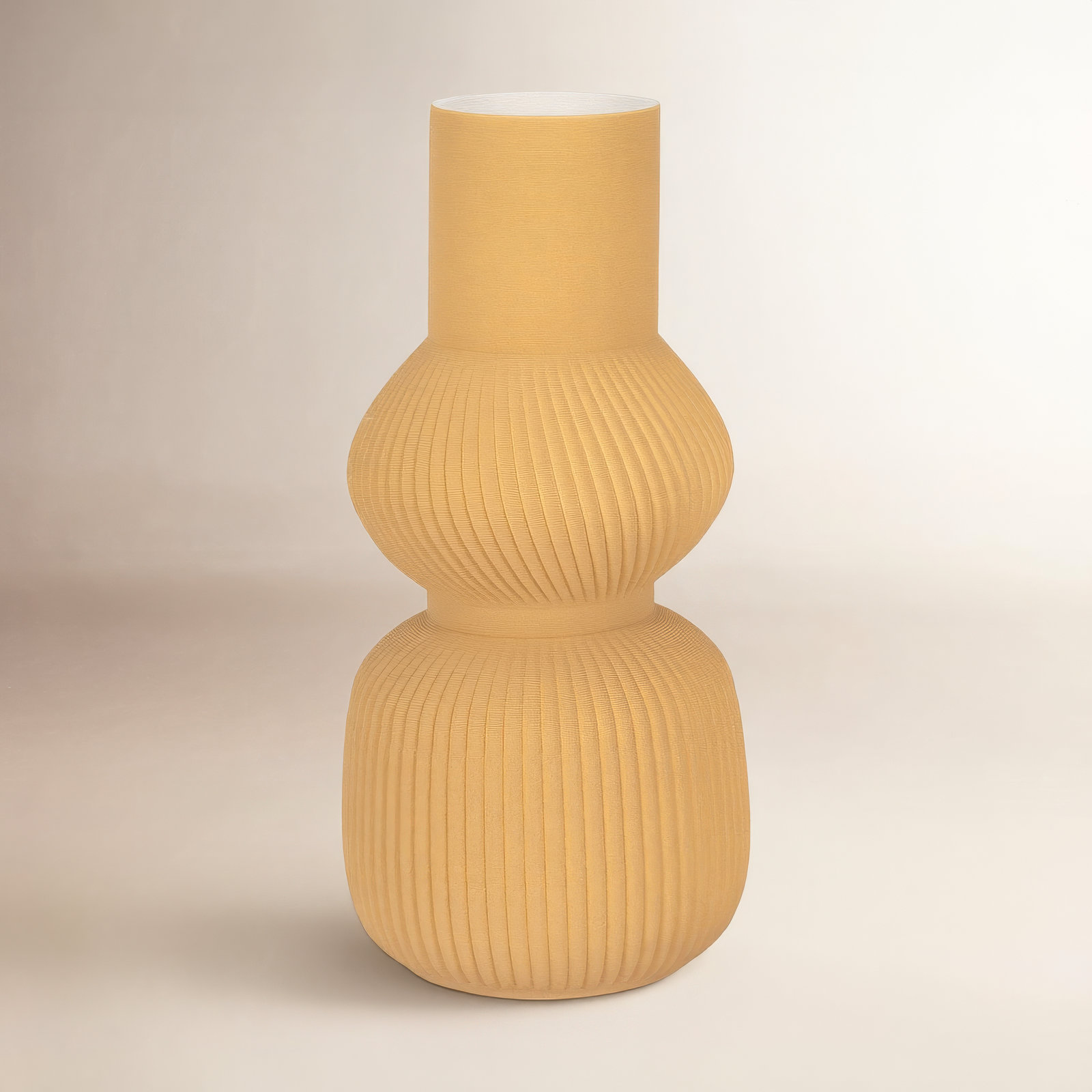 Caya Ceramic Table Vase, 14" H x 6" W x 6" D