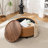Eniyah Round Cocktail Ottoman with Storage-927757461