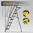 6 Step Stool,Metal Ladder,Folding Step Ladder with Tool Platform, Library Ladder,Decorative Kitchen Step Ladder