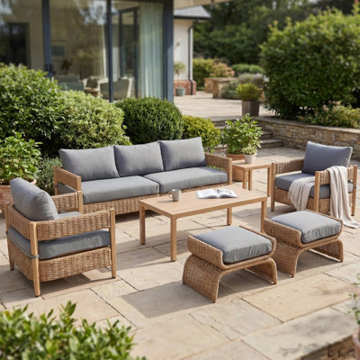 7 Pieces Outdoor Patio Conversation Set
